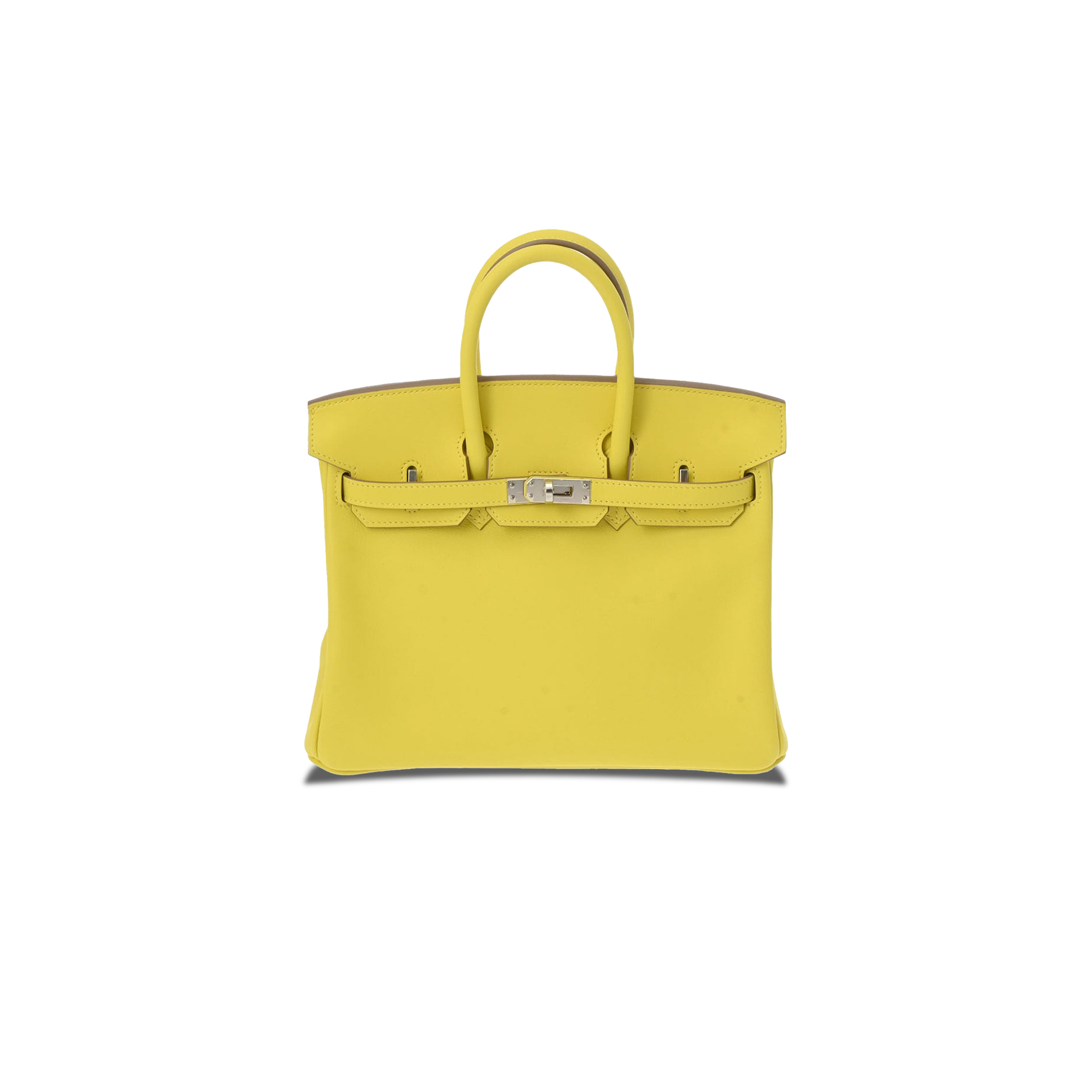 HERMÈS BIRKIN 25 SWIFT LEATHER CHICK YELLOW GOLD BUCKLE H049362CK19 (25*20*13cm)